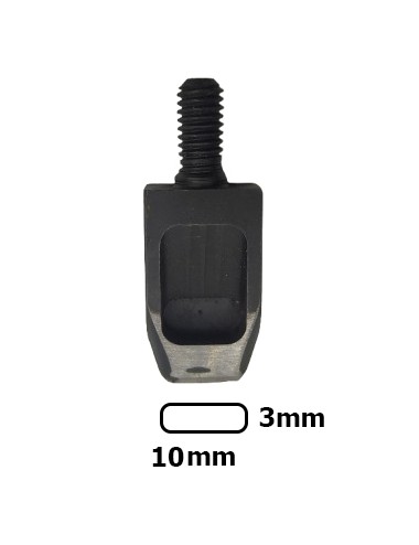 BOQUILLA PARA PERFORAR A MAQUINA OVAL. 10 * 3 MM
