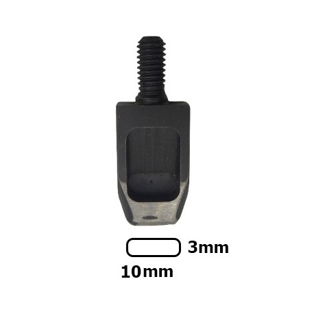 BOQUILLA PARA PERFORAR A MAQUINA OVAL. 10 * 3 MM
