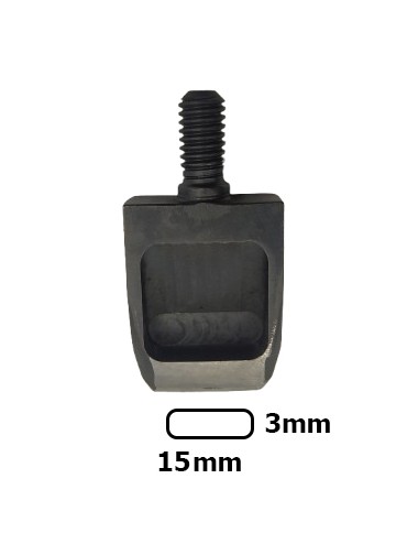 BOQUILLA PARA PERFORAR A MAQUINA OVAL. 15 * 3 MM