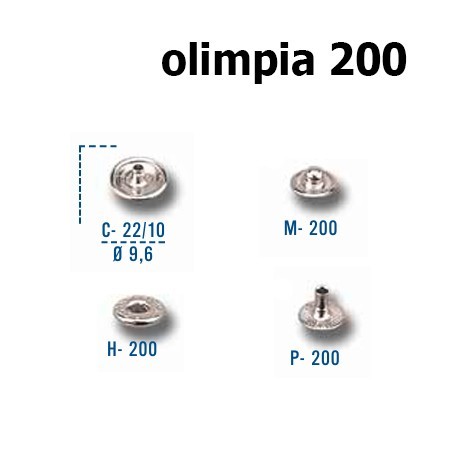 TROQUEL BROCHE ITALIANO/OLIMPIA COMPLETO 4.P