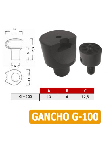 TROQUEL PARA REMACHAR GANCHOS A MAQUINA