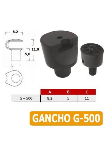 TROQUEL PARA REMACHAR GANCHOS A MAQUINA