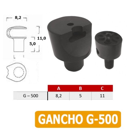 TROQUEL PARA REMACHAR GANCHOS A MAQUINA