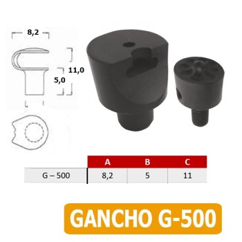 TROQUEL PARA REMACHAR GANCHOS A MAQUINA