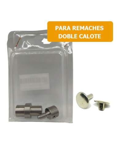 TROQUEL REMACHES DOBLE CALOTE COMPLETO (2 PIEZAS)
