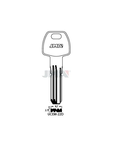 LLAVE JMA SEGUR. UCEM 22D LATON