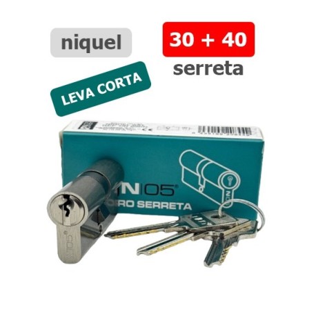 N05 CILINDRO SERRETA NIQ 30X40 - LEVA CORTA (L13)