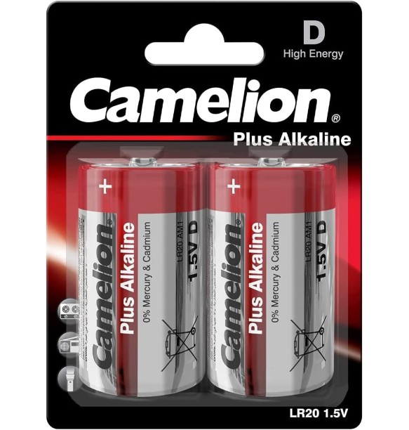 CAMELION PILA PLUS ALCALINA LR20 (BLIS 2)
