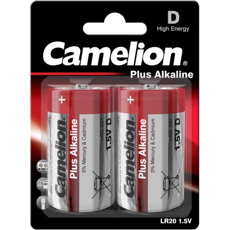 CAMELION PILA PLUS ALCALINA LR20 (BLIS 2)