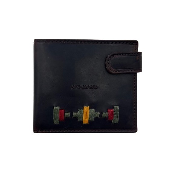 CARTERA BILLET. MARISMA PIEL BORDADA 73401