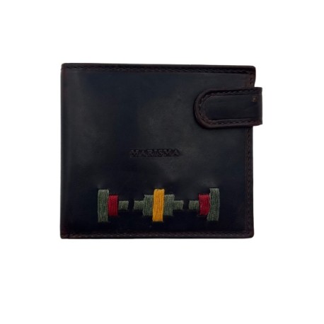 CARTERA BILLET. MARISMA PIEL BORDADA 73401