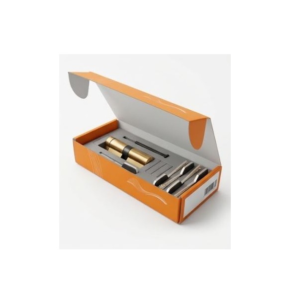 CILINDRO N ALTA SEGURIDAD -HS10- 35X35 LATON -DOBLE EMBRAGUE-