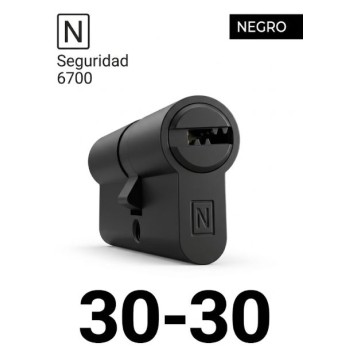 CILINDRO N SEGURIDAD 6700 30X30 NEGRO MATE