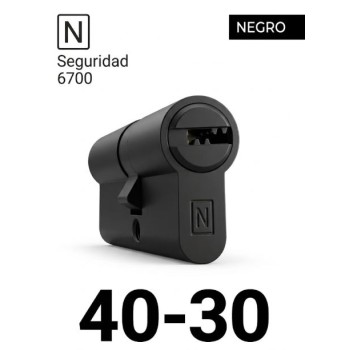 CILINDRO N SEGURIDAD 6700 40X30 NEGRO MATE