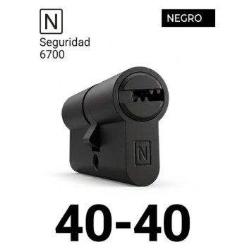 CILINDRO N SEGURIDAD 6700 40X40 NEGRO MATE