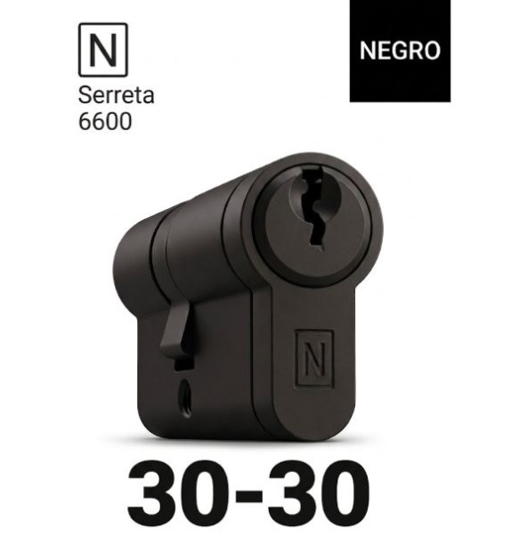 CILINDRO N SERRETA 6600 30X30 NEGRO MATE