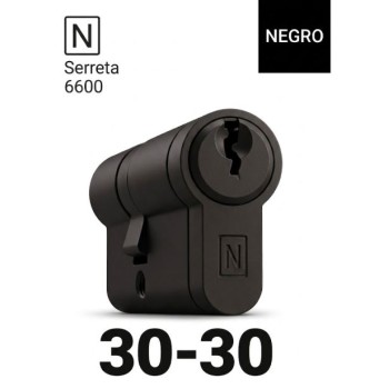 CILINDRO N SERRETA 6600 30X30 NEGRO MATE