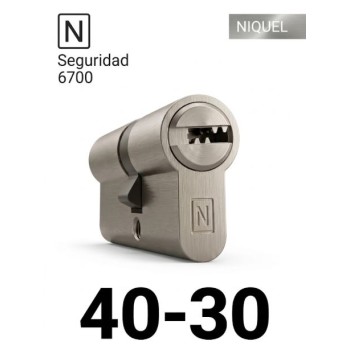 CILINDRO N SEGURIDAD 6700 40X30 NIQUEL