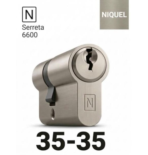 CILINDRO N SERRETA 6600 35X35 NIQ