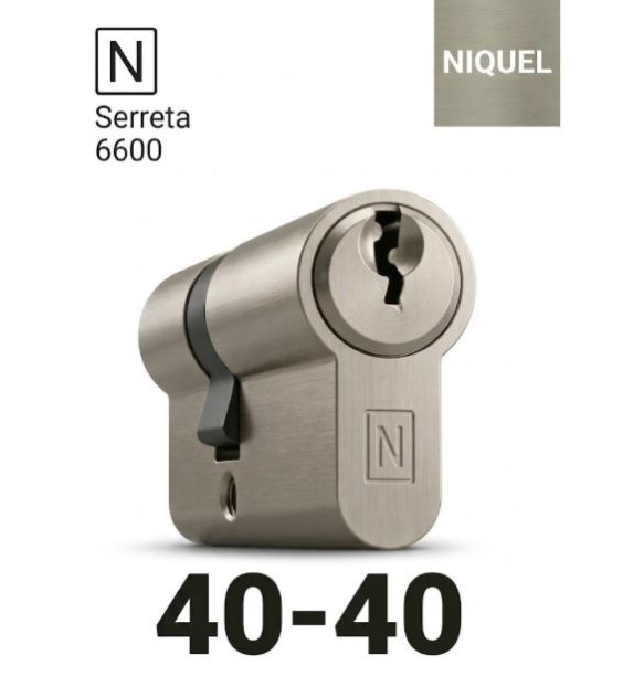 CILINDRO N SERRETA 6600 40X40 NIQ