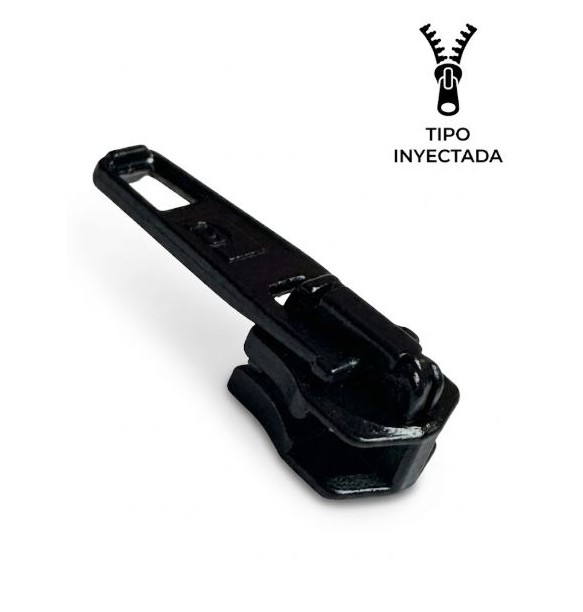 CURSOR CREMALLERA INYECTADA Nº9 AUTOMAT. NEGRO
