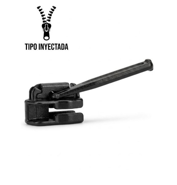 CURSOR CREMALLERA INYECTADA Nº9 AUTOMAT. NEGRO
