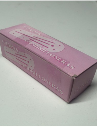 TALONERAS CHAPA CAJA ROSA (12 PARES)