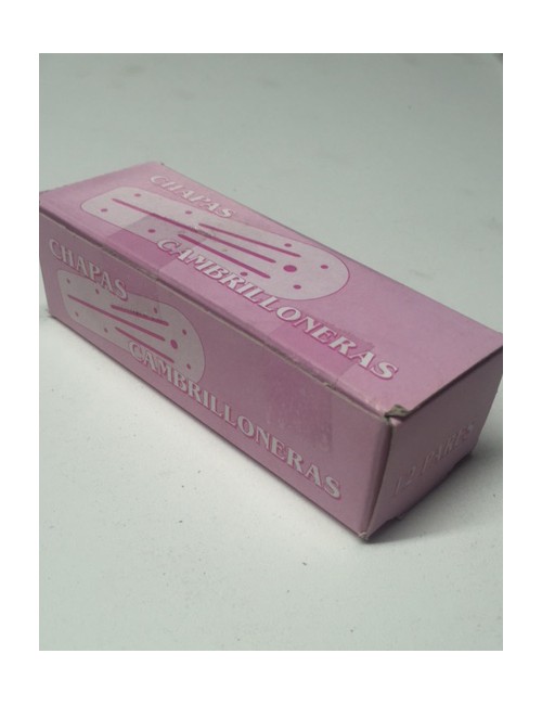 TALONERAS CHAPA CAJA ROSA (12 PARES)