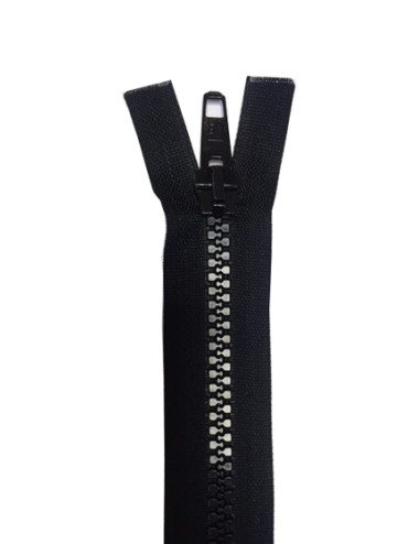 CREMALLERA PLASTICO Nº9 NEGRA C/SEP. 90CM.