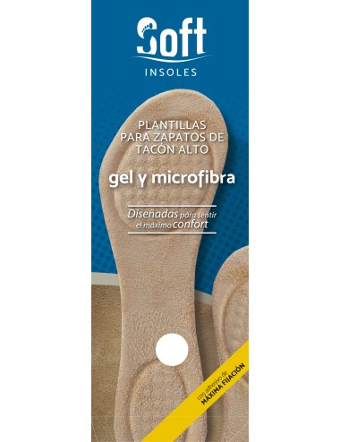 PLANTILLAS SOFT 3/4 GEL+ MICROFIBRA (PAR)