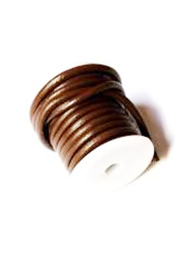 CORDON CUERO REDONDO 5.0 M/M (ROLLO 50 MTRS)