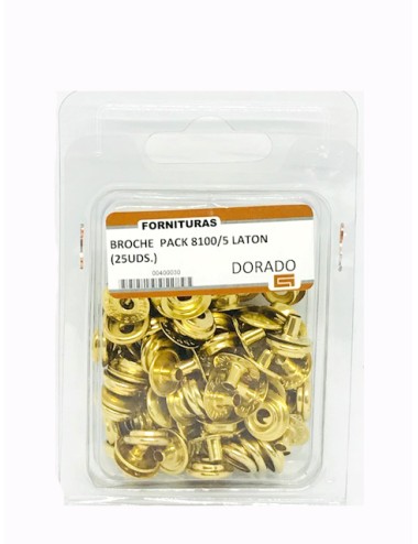 BROCHE  PACK 8100/5 LATON (25UDS.)
