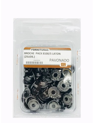 BROCHE  PACK 8100/5 LATON (25UDS.)