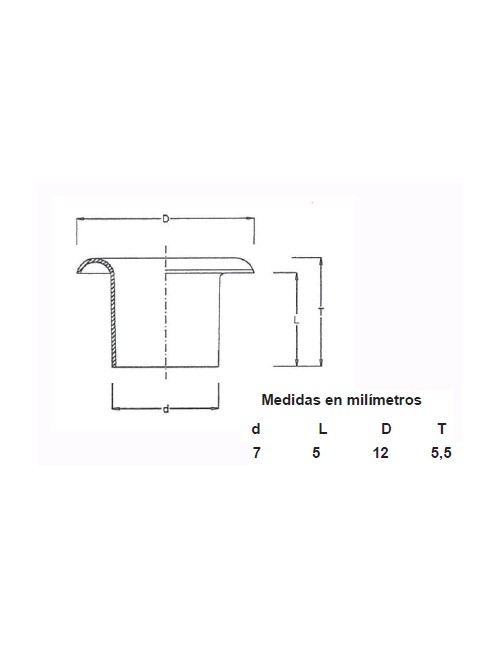 OJETES DE LATON 315/16 CAJA (1000)