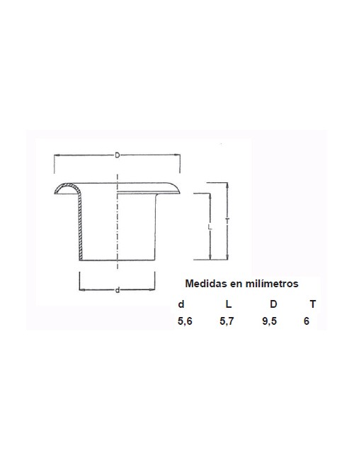 OJETES DE LATON 315/8 LGO CAJA (1000)