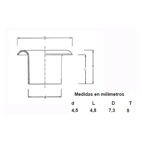 OJETES PACK 315/2 ESMALTADOS (100 UDS)