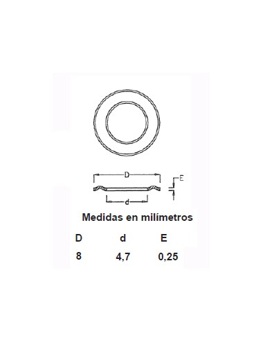 ARANDELAS LATON OJETE 315/2 (1000)