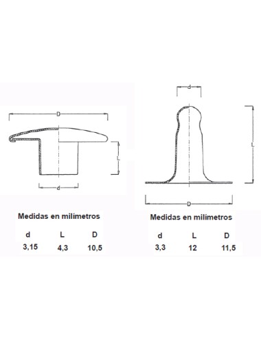 REMACHES TUBULARES (11-12) R-85 (PACK100)