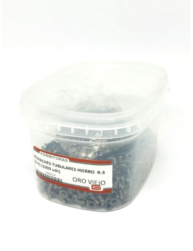 REMACHES TUBULARES HIERRO  R-3 (6-6) (1000 uds)