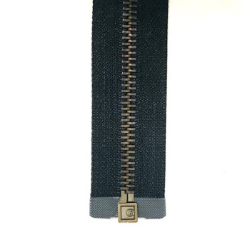 CREMALLERA METAL Nº5 C/SEP.80CM. (DIENTE ENVEJECIDO)