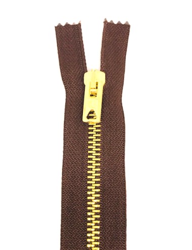 CREMALLERA METAL Nº5 C/SEP.80CM. (DIENTE DORADO)