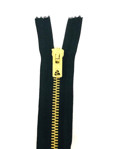 CREMALLERA METAL Nº5 C/SEP.80CM. (DIENTE DORADO)