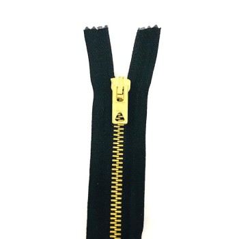 CREMALLERA METAL Nº5 C/SEP.80CM. (DIENTE DORADO)
