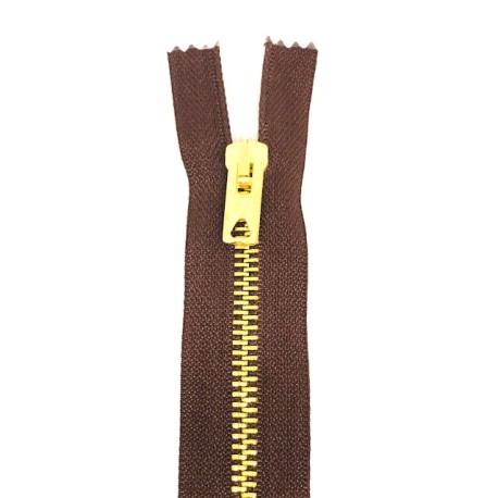 CREMALLERA METAL Nº5 C/SEP.80CM. (DIENTE DORADO)