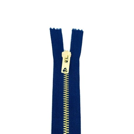 CREMALLERA METAL Nº5 C/SEP.80CM. (DIENTE DORADO)