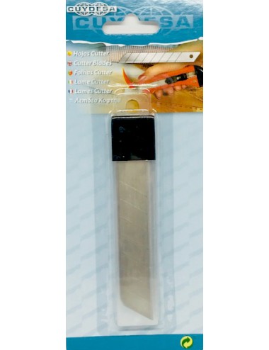 RECAMBIO CUCHILLAS CUTTER 11CM (BLISTER 10 UDS)