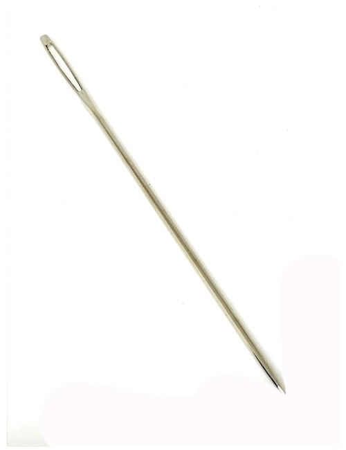 AGUJA RECTA PUNTA 15CM. R.H. (UNIDAD)
