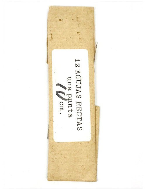 AGUJA RECTA PUNTA 10CM. R.H. (UNIDAD)
