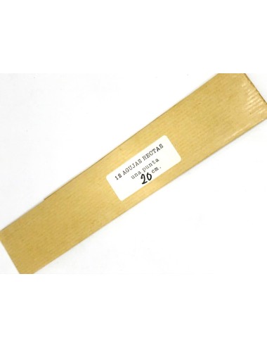 AGUJA RECTA PUNTA 20CM R.H. (UNIDAD)