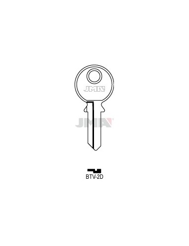 LLAVE JMA ACERO BTV 2D (B)